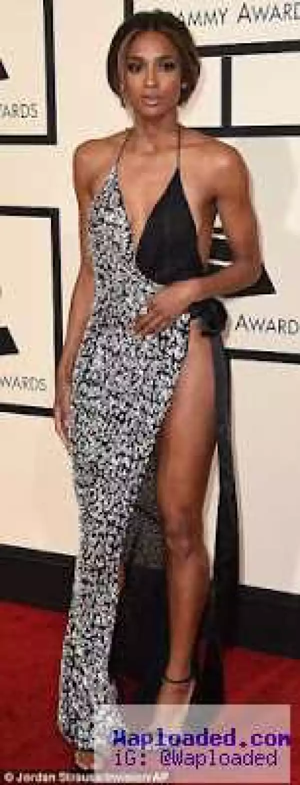 Ciara attends the 58th Annual Grammy Awards with no bra and underwear